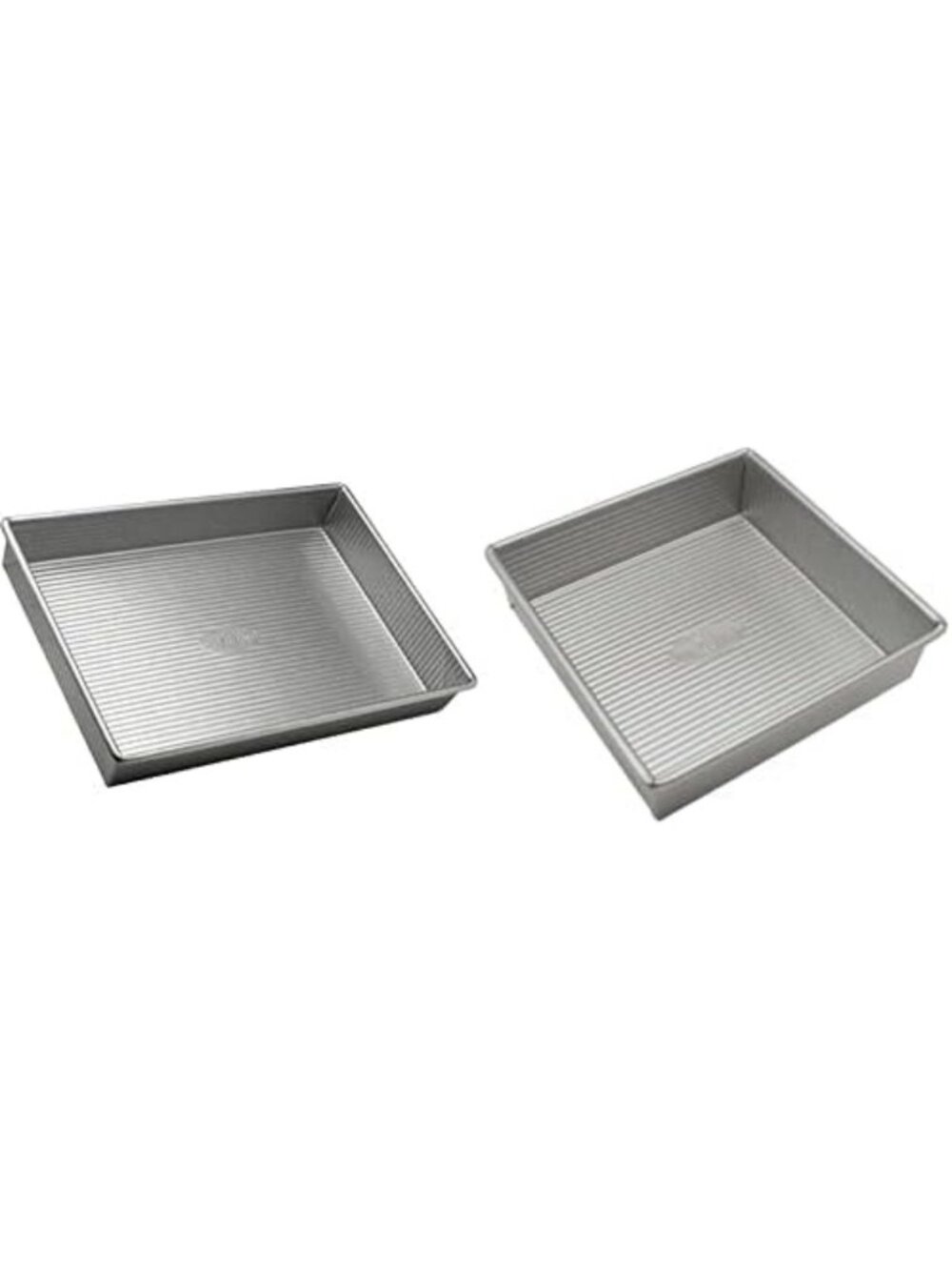 Nonstick Rectangular & Square Cake Pans Set, 9x13 & 8x8, Quick Release Bakeware